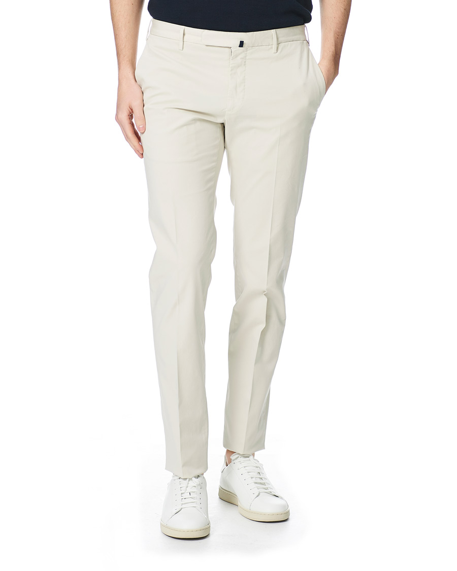 Herre | Bukser | Incotex | Slim Fit Stretch Chinos Sand
