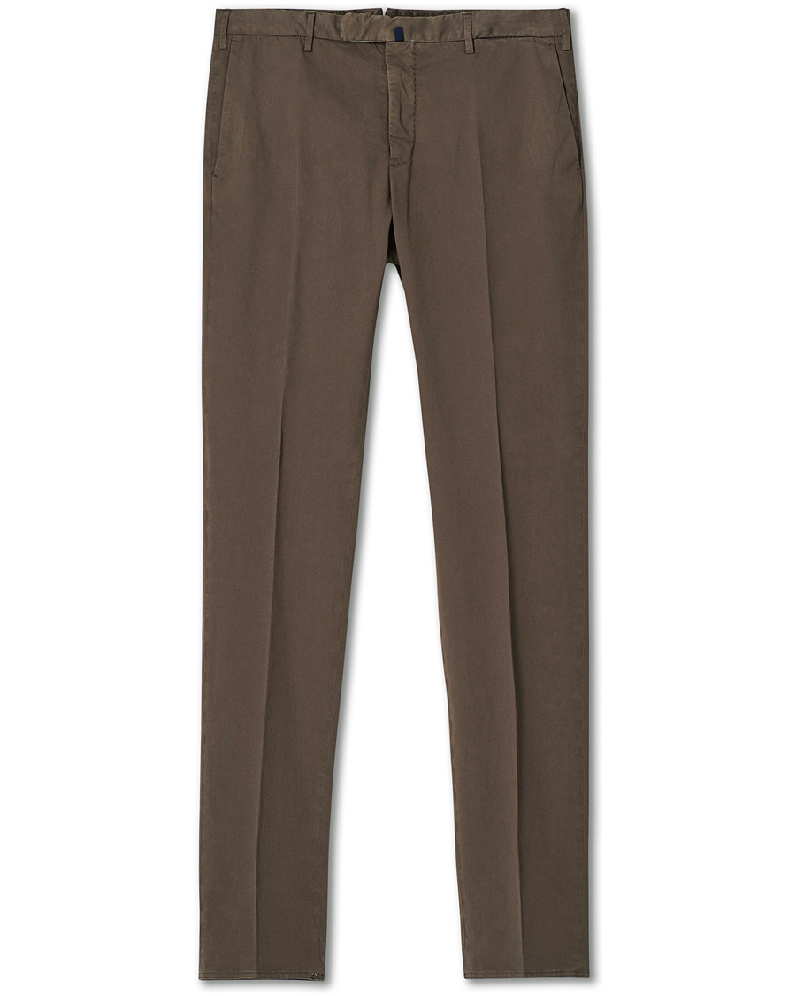 Herre | Bukser | Incotex | Slim Fit Stretch Chinos Dark Brown
