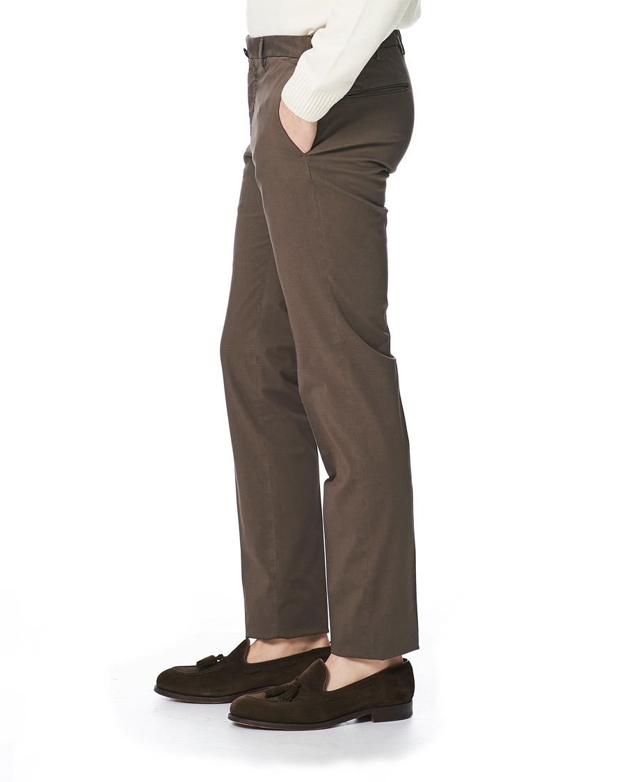 Herre | Bukser | Incotex | Slim Fit Stretch Chinos Dark Brown