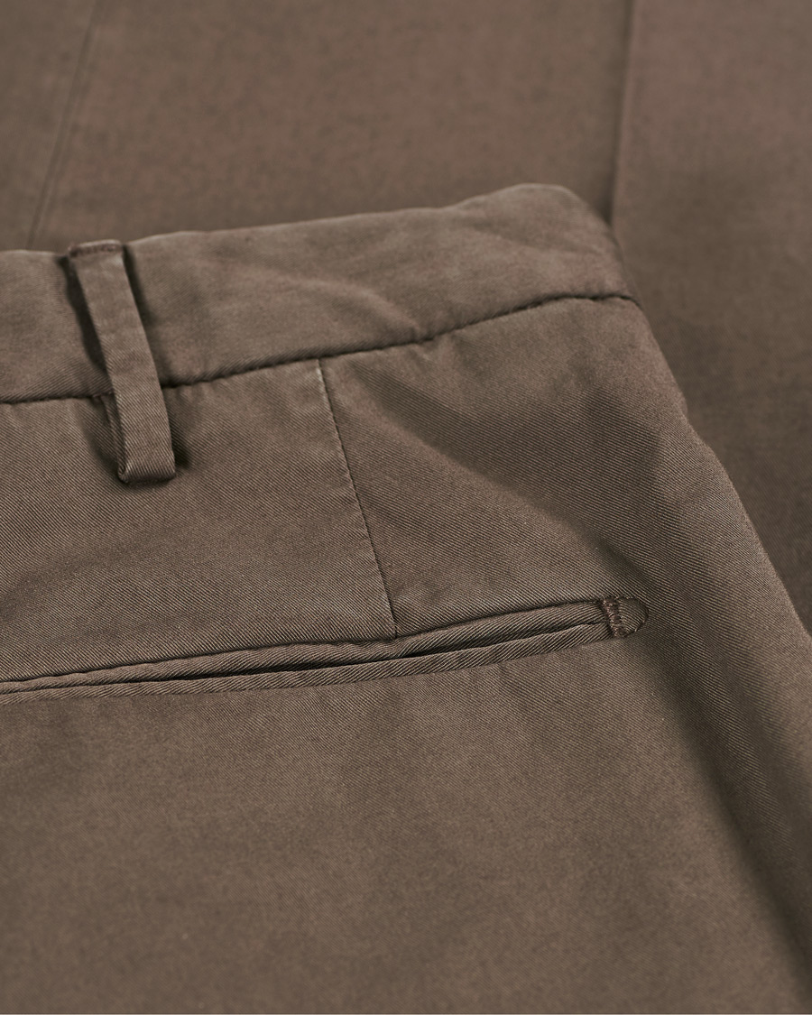 Herre | Bukser | Incotex | Slim Fit Stretch Chinos Dark Brown