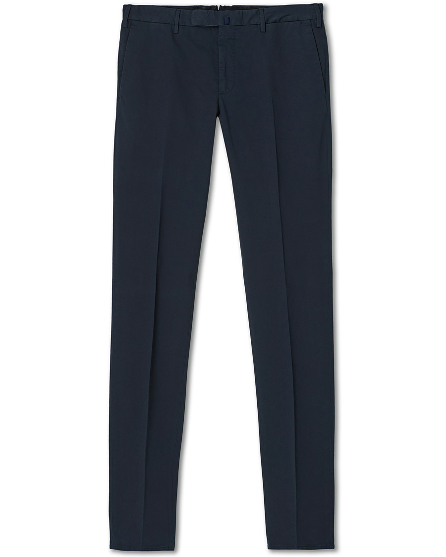 Herre | Bukser | Incotex | Slim Fit Stretch Chinos Navy