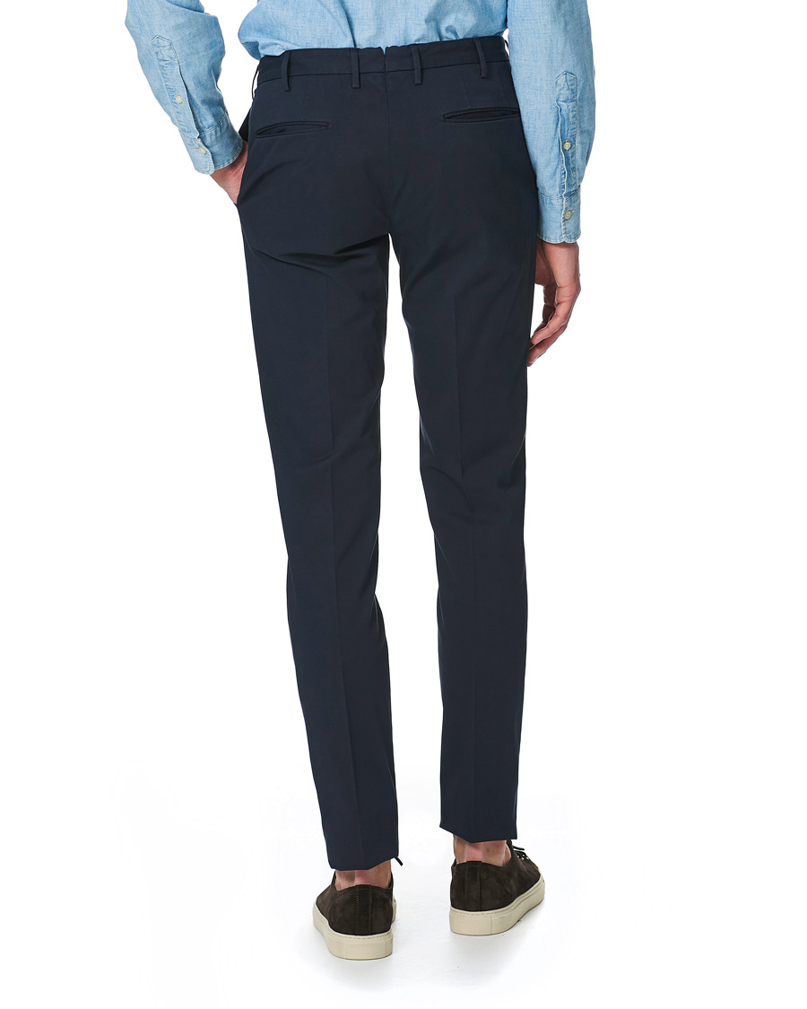 Herre | Bukser | Incotex | Slim Fit Stretch Chinos Navy