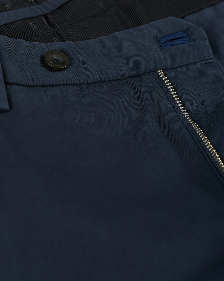 Herre | Bukser | Incotex | Slim Fit Stretch Chinos Navy