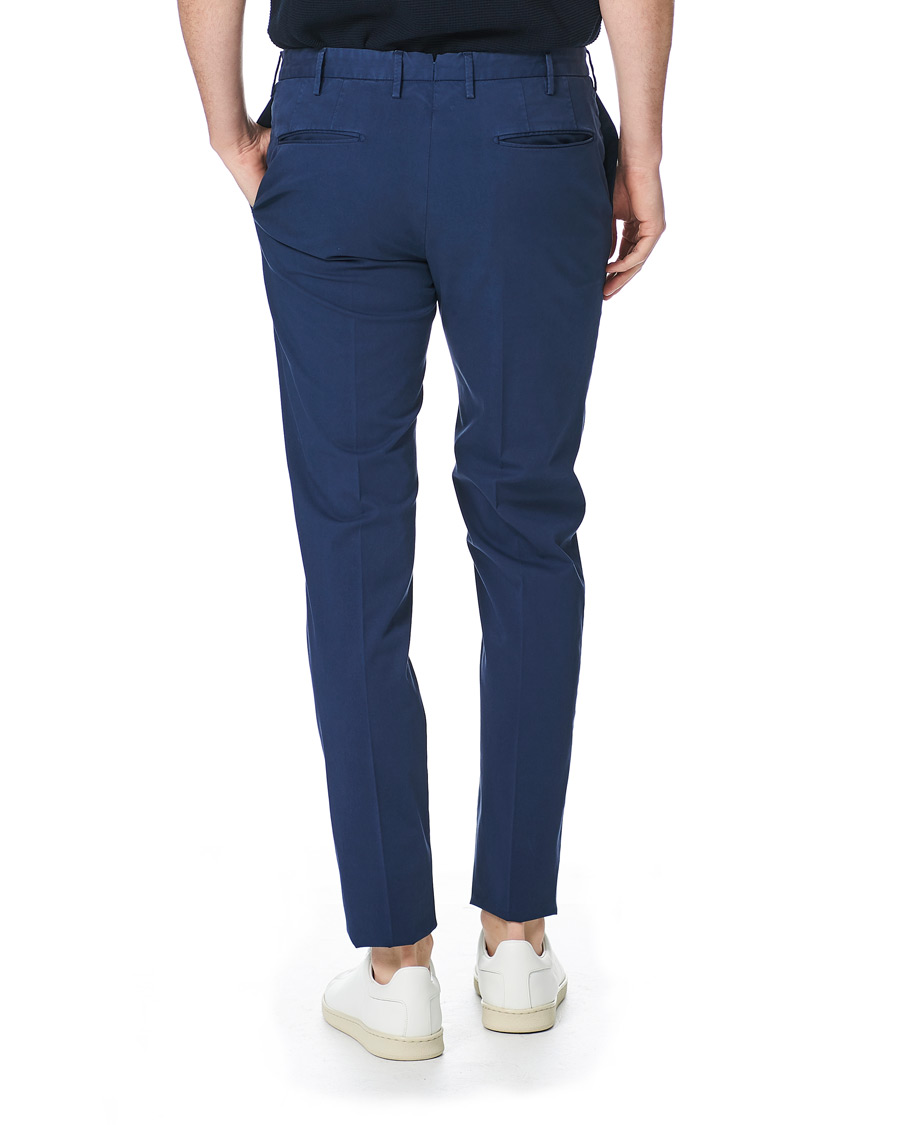 Herre | Bukser | Incotex | Slim Fit Stretch Chinos Royal Blue