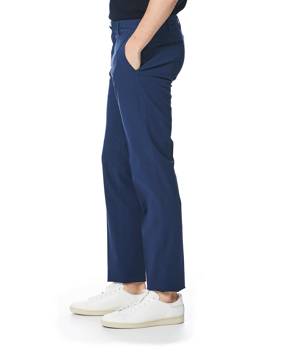 Herre | Bukser | Incotex | Slim Fit Stretch Chinos Royal Blue
