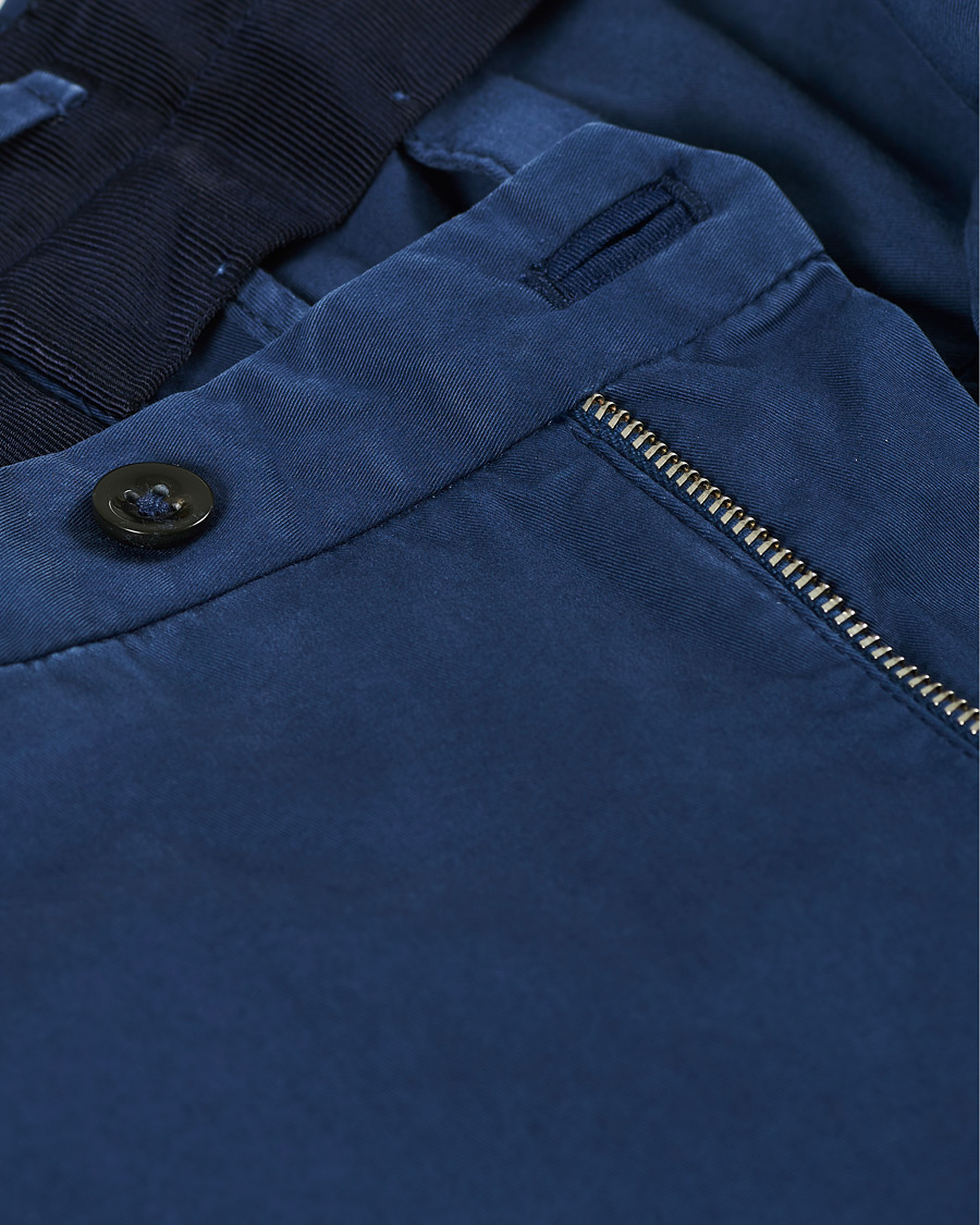 Herre | Bukser | Incotex | Slim Fit Stretch Chinos Royal Blue