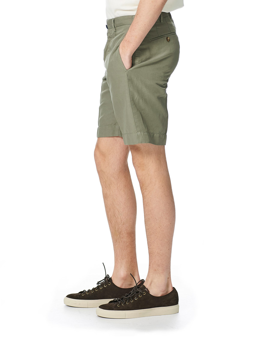 Herre | Shorts | Incotex | Chinolino Shorts Light Green