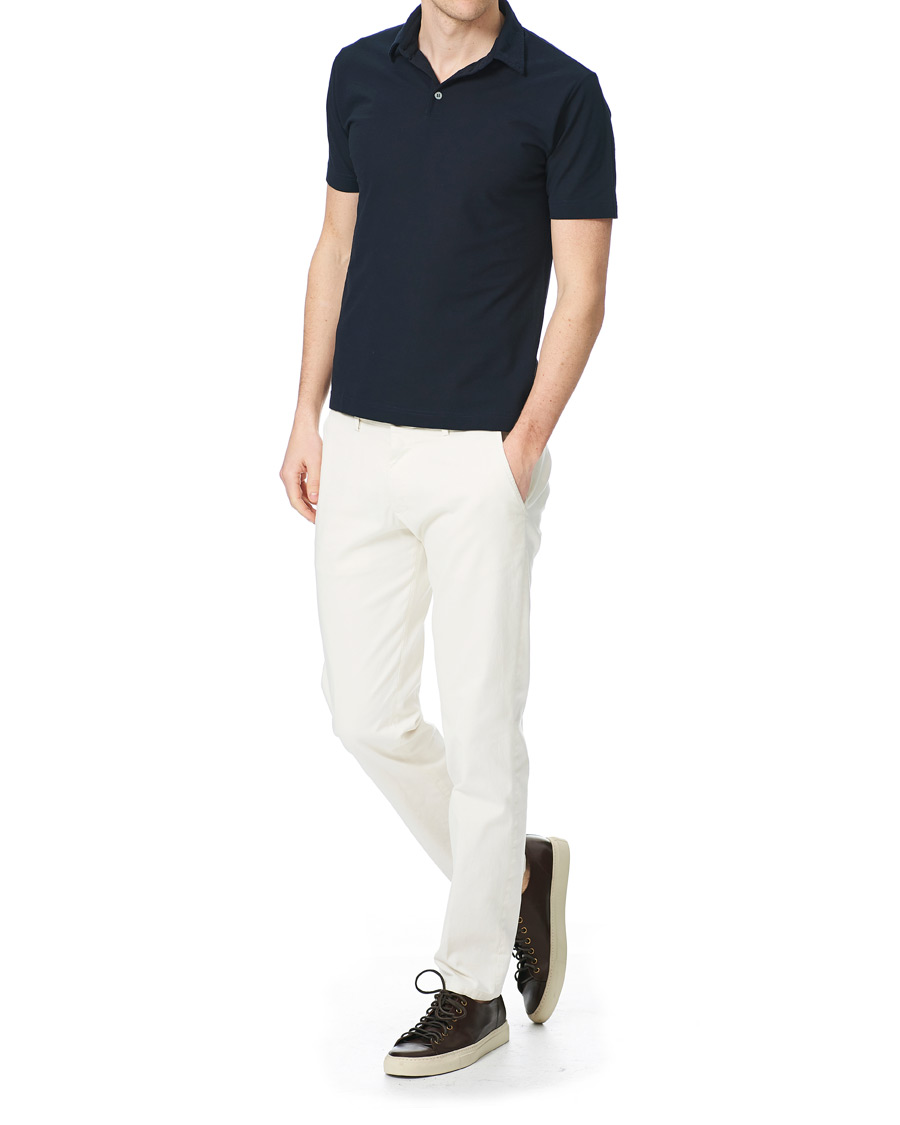 Herre | Pikéer | Zanone | Ice Cotton Short Sleeve Polo Navy