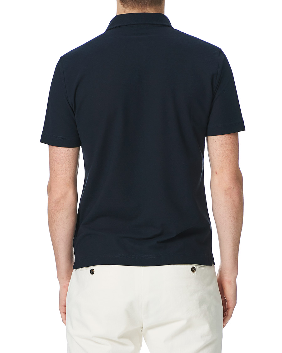 Herre | Pikéer | Zanone | Ice Cotton Short Sleeve Polo Navy