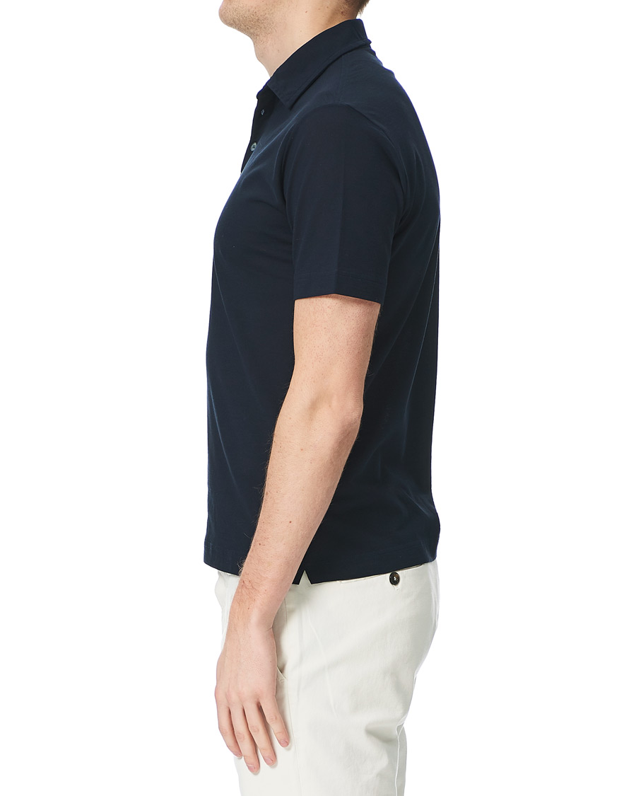 Herre | Pikéer | Zanone | Ice Cotton Short Sleeve Polo Navy