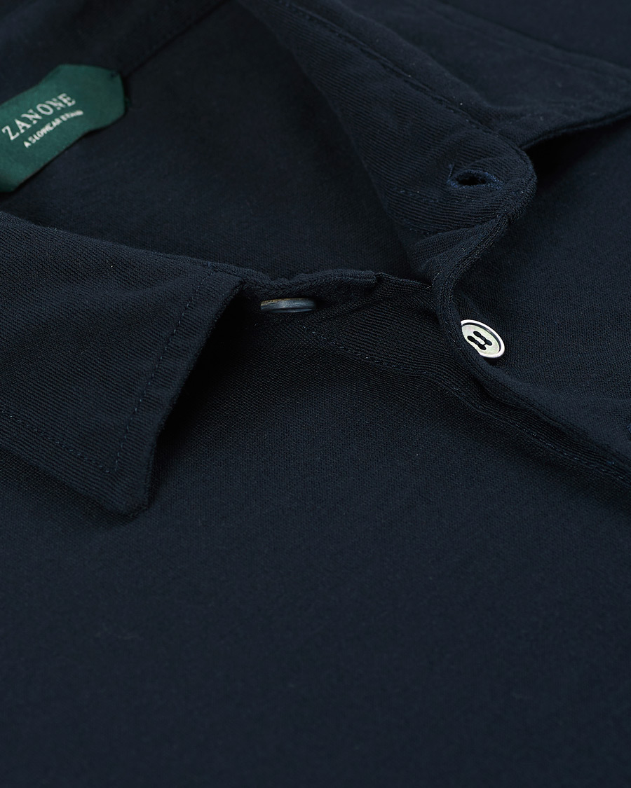 Herre | Pikéer | Zanone | Ice Cotton Short Sleeve Polo Navy