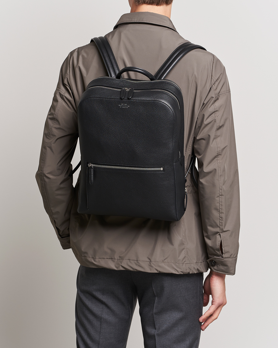 Herre | Ryggsekker | Smythson | Ludlow Zip Around Backpack Black