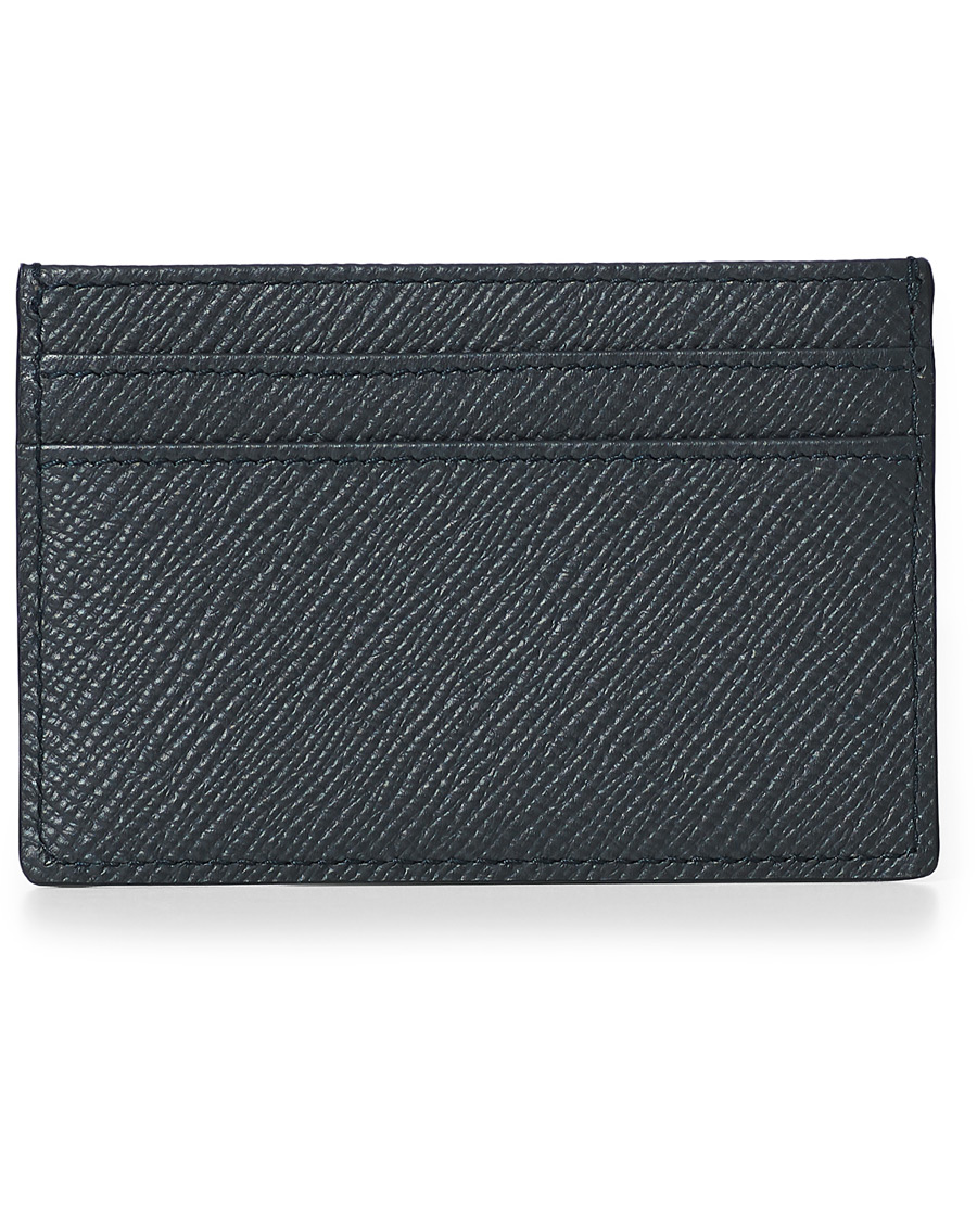 Herre | Smythson Panama Flat Card Holder Navy | Smythson | Panama Flat Card Holder Navy