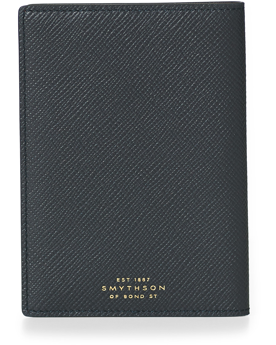 Herre | Smythson Panama Passport Cover Navy | Smythson | Panama Passport Cover Navy