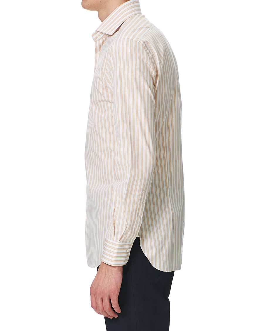 Herre | Skjorter | Barba Napoli | Slim Fit Striped Shirt Yellow