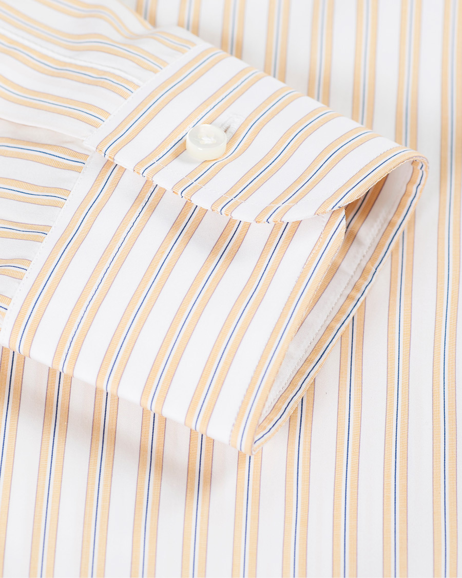 Herre | Skjorter | Barba Napoli | Slim Fit Striped Shirt Yellow