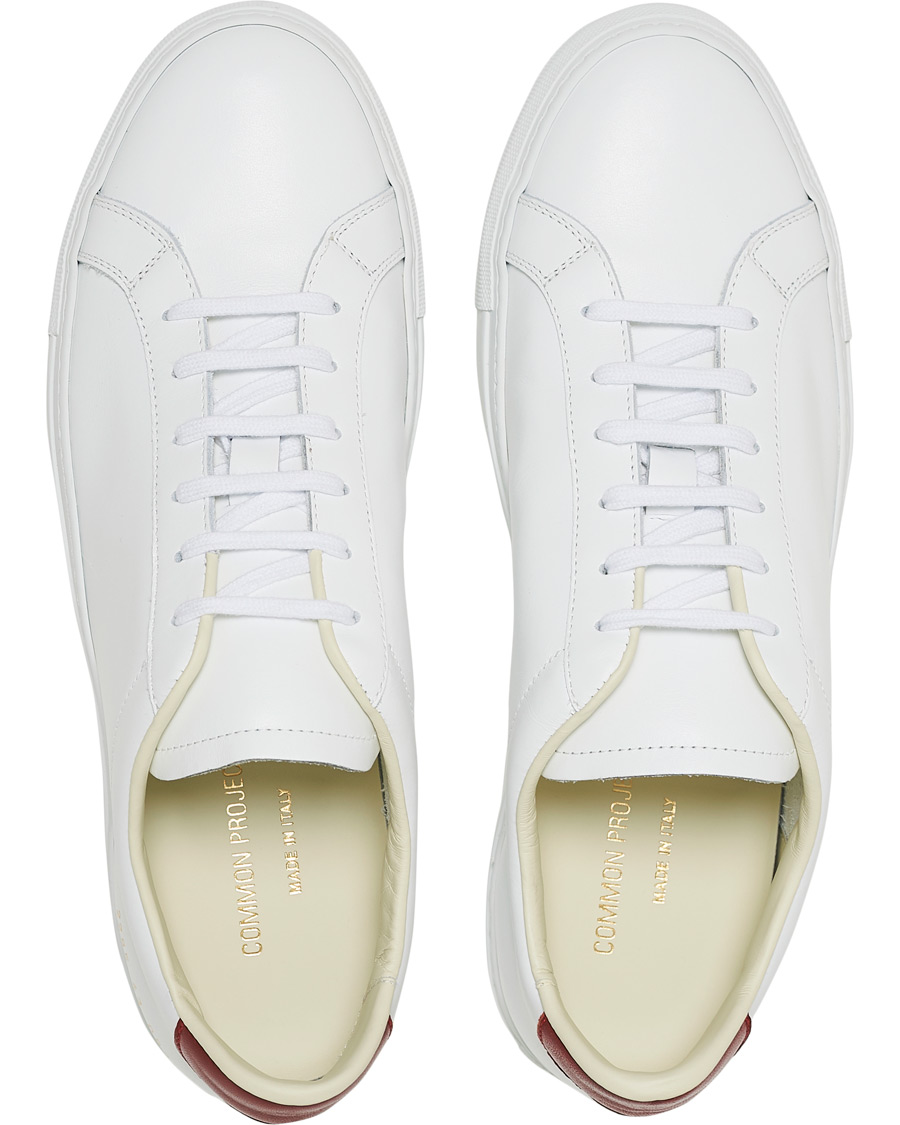 Herre | Common Projects Retro Achilles Sneaker White/Red | Common Projects | Retro Achilles Sneaker White/Red