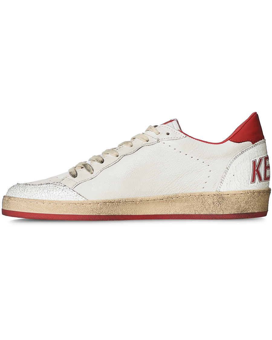 Herre | Golden Goose Deluxe Brand Ball Star Leather Star White/Red | Golden Goose | Deluxe Brand Ball Star Leather Star White/Red