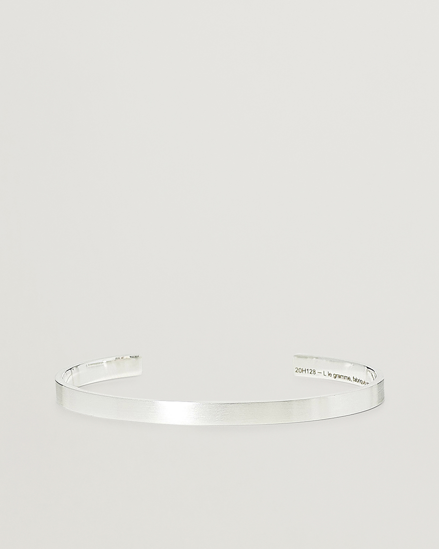 Herre | LE GRAMME Ribbon Bracelet Brushed Sterling Silver 15g | LE GRAMME | Ribbon Bracelet Brushed Sterling Silver 15g