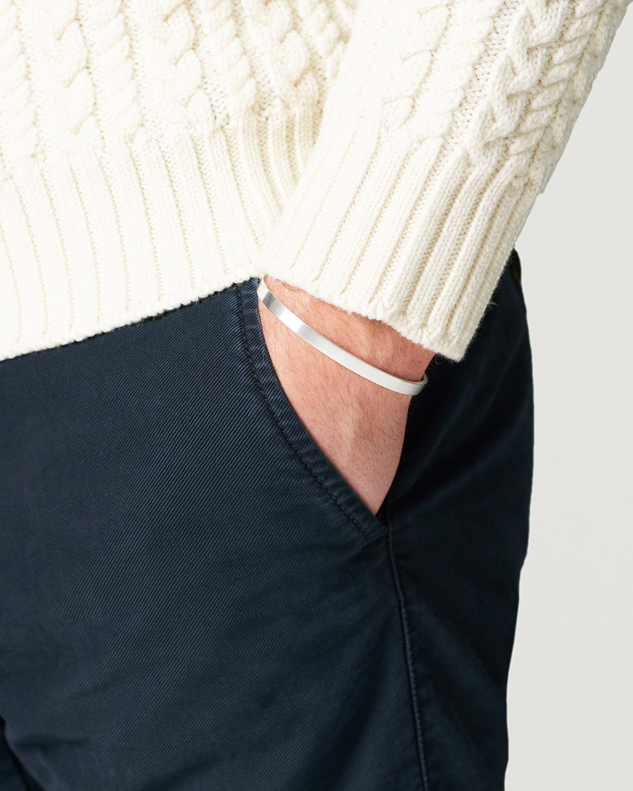 Herre | LE GRAMME Ribbon Bracelet Brushed Sterling Silver 15g | LE GRAMME | Ribbon Bracelet Brushed Sterling Silver 15g