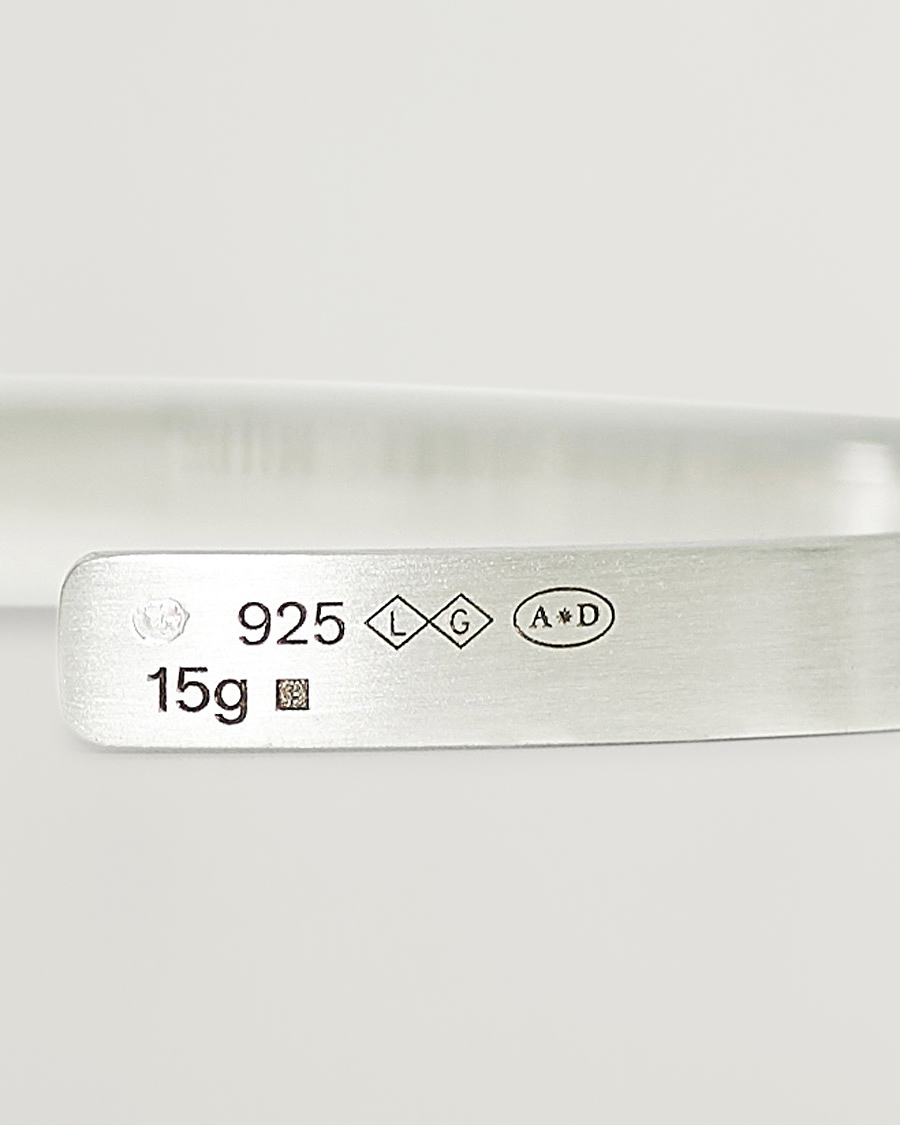 Herre | LE GRAMME Ribbon Bracelet Brushed Sterling Silver 15g | LE GRAMME | Ribbon Bracelet Brushed Sterling Silver 15g