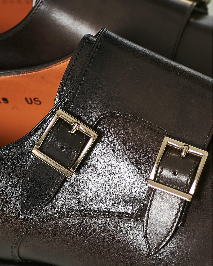 Herre | Santoni Blake Double Monk Dark Brown Calf | Santoni | Blake Double Monk Dark Brown Calf