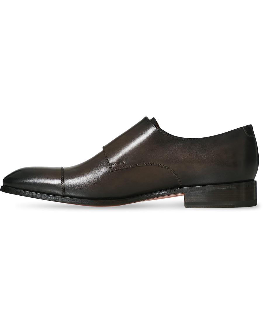 Herre | Santoni Blake Double Monk Dark Brown Calf | Santoni | Blake Double Monk Dark Brown Calf