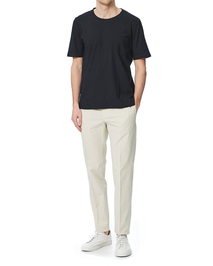 Herre | T-Shirts | Massimo Alba | Panarea Watercolor T-Shirt Navy