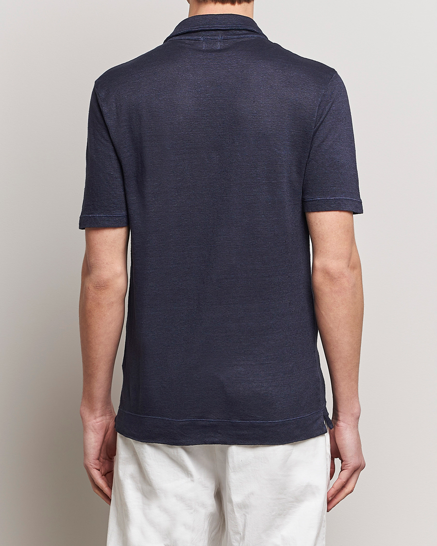 Herre | Pikéer | Massimo Alba | Wembley Linen Polo Navy