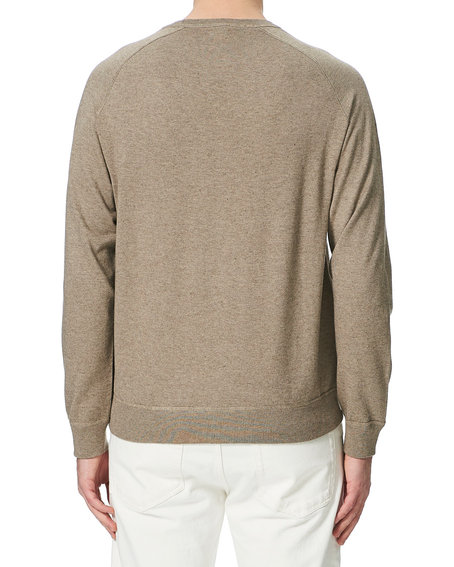 Herre | Gensere | Massimo Alba | Sport Cotton/Cashmere Raglan Pullover Taupe
