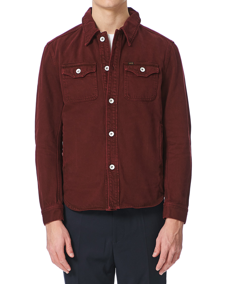 Herre | Jakker | Tiger of Sweden Jeans | Get Organic Cotton Denim Jacket Wine Red