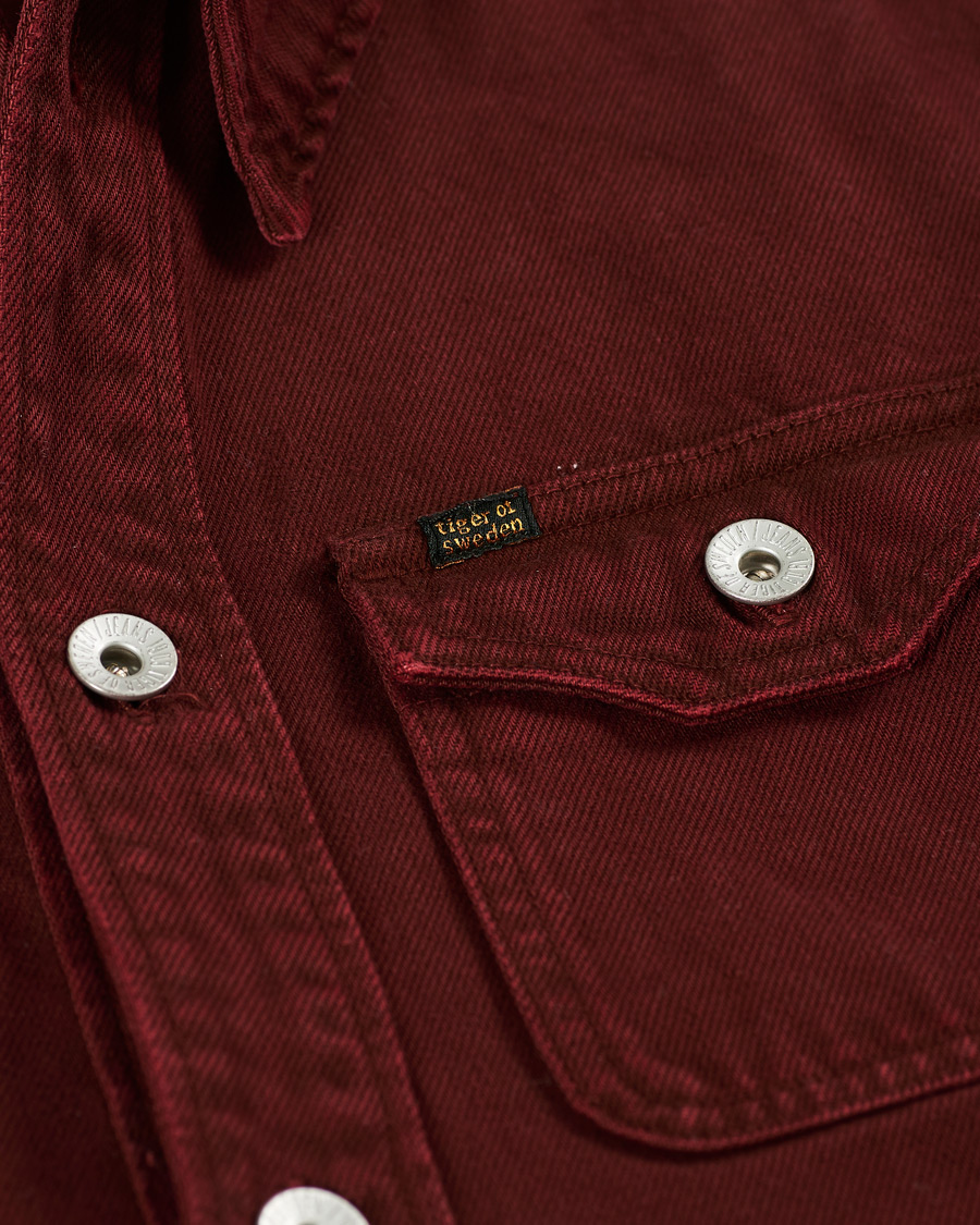Herre | Jakker | Tiger of Sweden Jeans | Get Organic Cotton Denim Jacket Wine Red