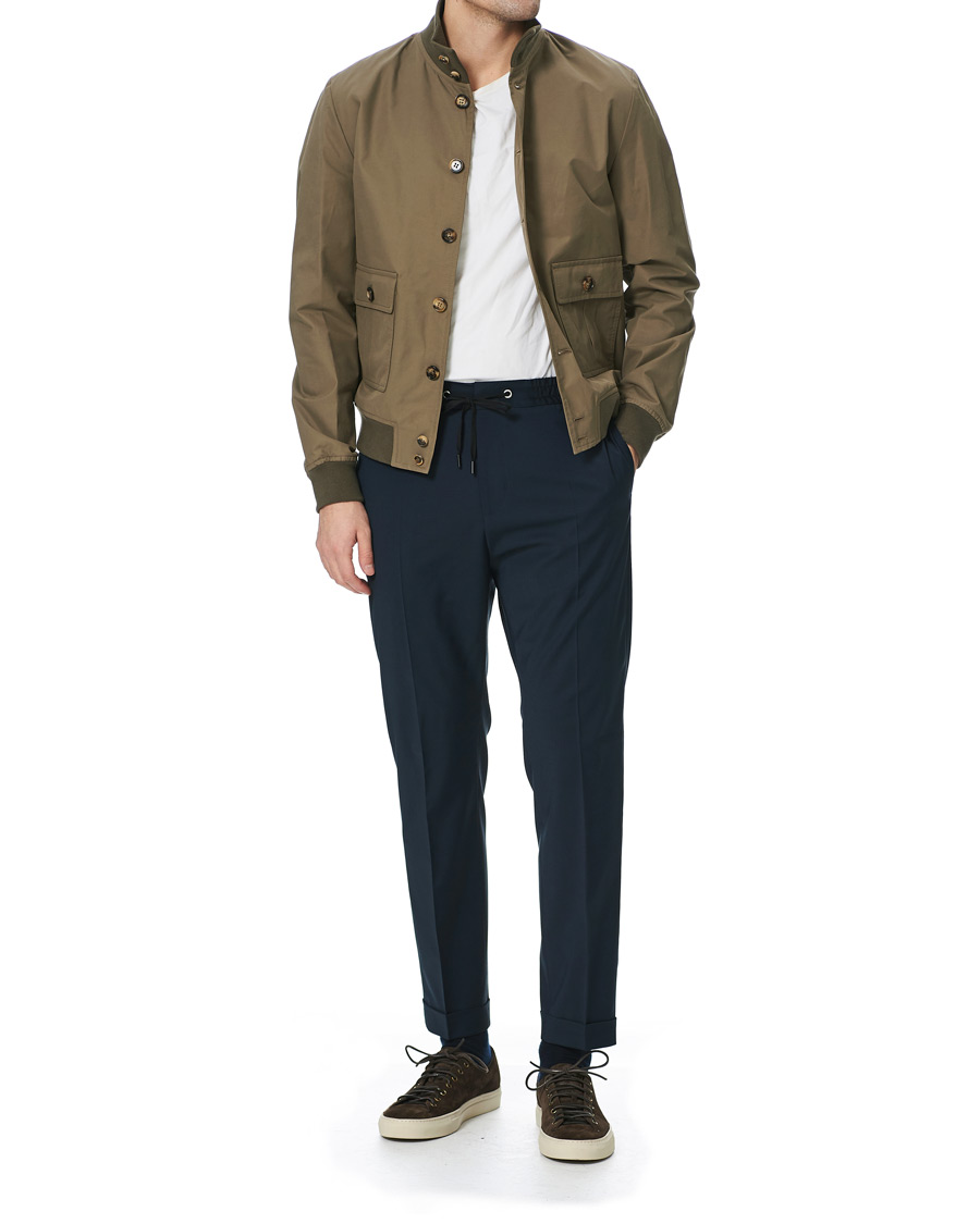 Herre | Bukser | Tiger of Sweden | Travin Drawstring Trousers Scarab