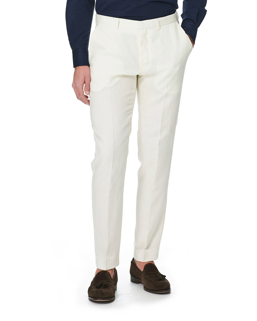 Herre | Bukser | Tiger of Sweden | Thodd Linen Suit Trousers Cream