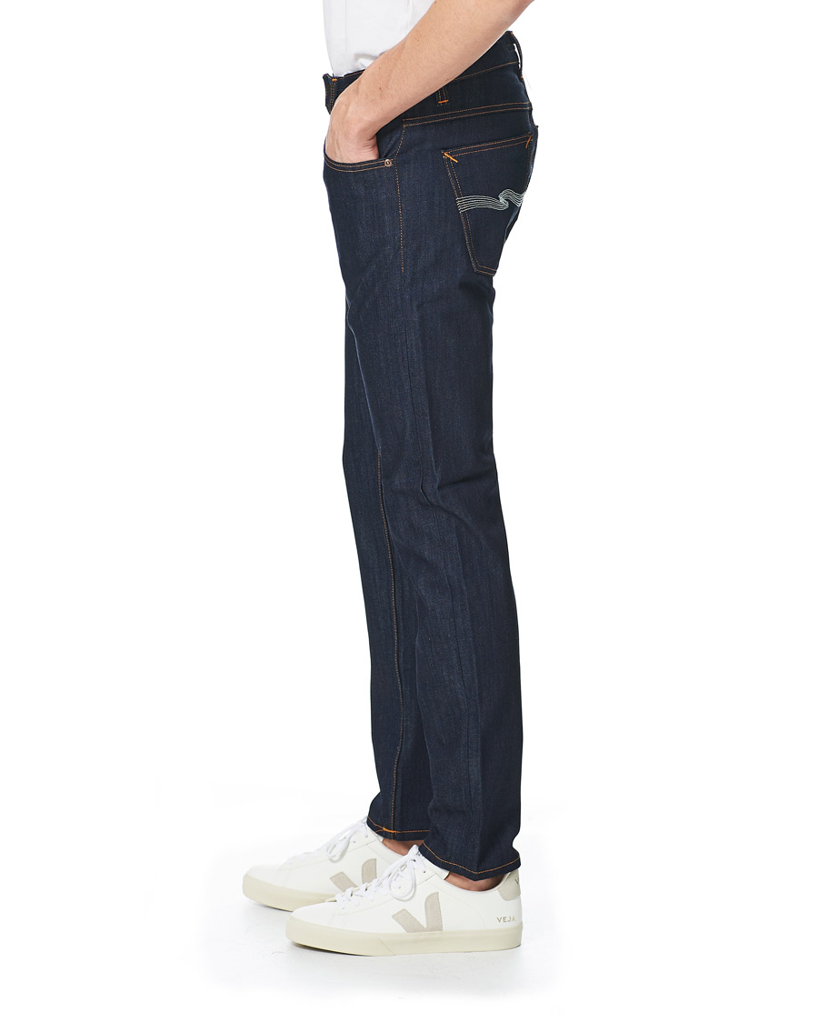 Herre | Jeans | Nudie Jeans | Lean Dean Jeans Dry Ecru Embo