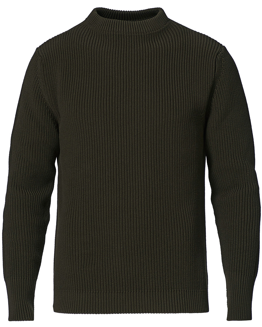 Herre | Gensere | Andersen-Andersen | Organic Cotton Crew Neck Hunting Green