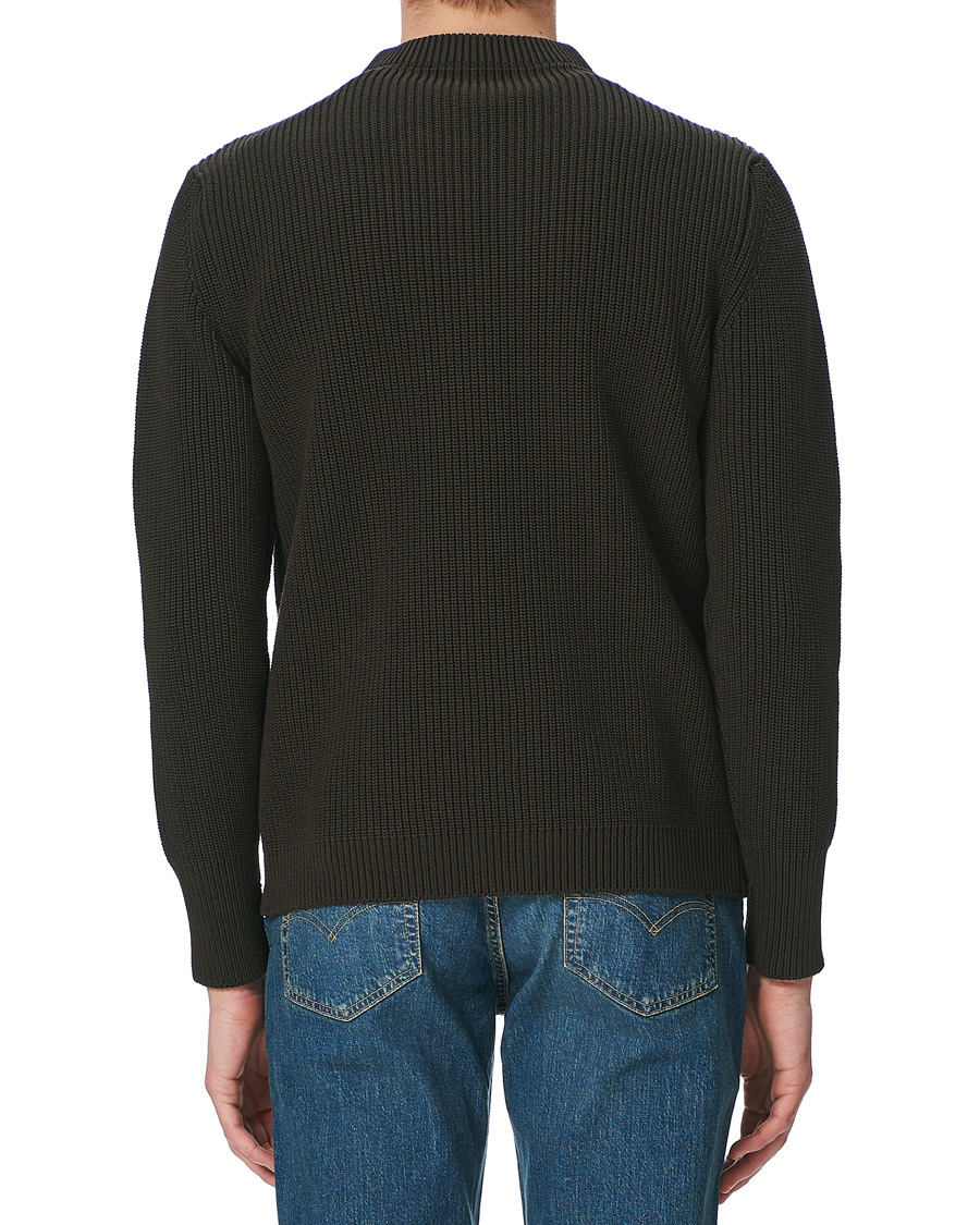 Herre | Gensere | Andersen-Andersen | Organic Cotton Crew Neck Hunting Green