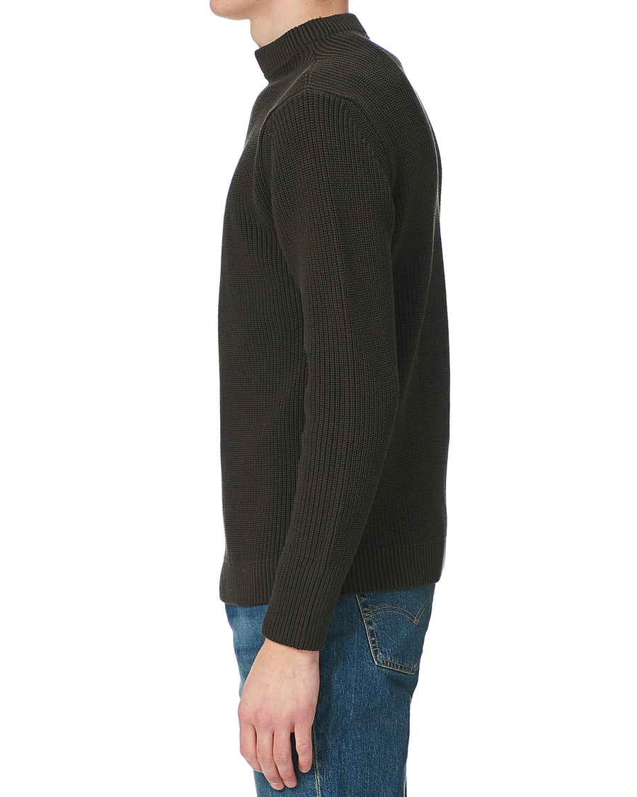 Herre | Gensere | Andersen-Andersen | Organic Cotton Crew Neck Hunting Green