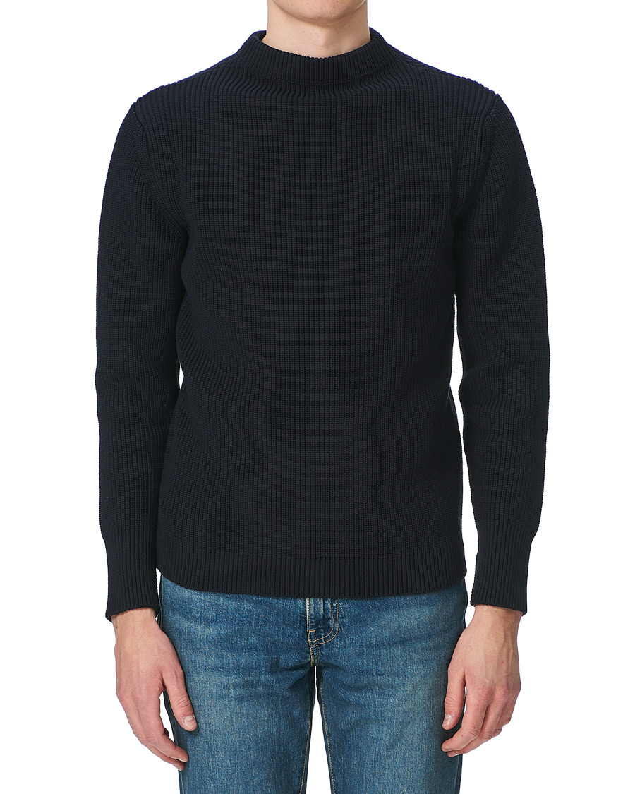 Herre | Gensere | Andersen-Andersen | Organic Cotton Crew Neck Navy