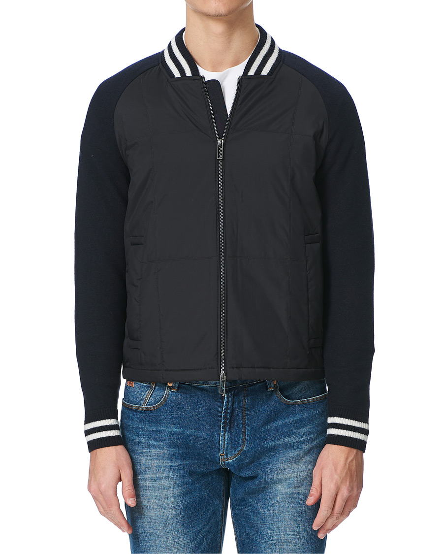 Herre | Jakker | Emporio Armani | Blouson Hybrid Jacket Blue Navy