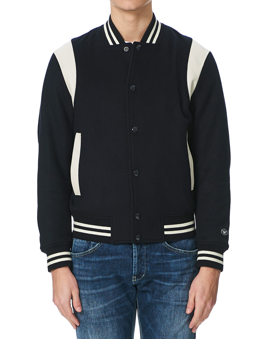 Herre | Jakker | Emporio Armani | Varsity Jacket Blue Navy