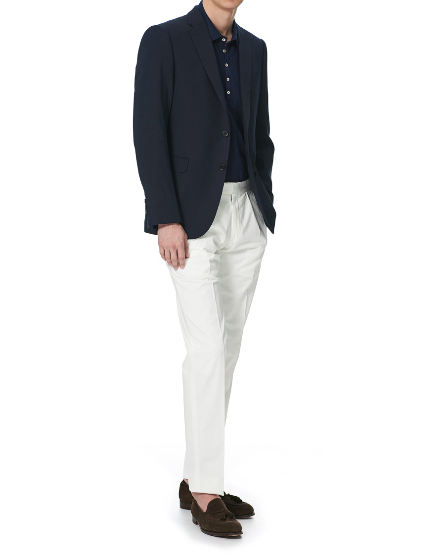 Herre | Dressjakker | Emporio Armani | Slim Fit Techno Linen Stretch Blazer Navy