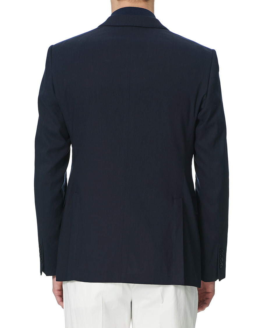 Herre | Dressjakker | Emporio Armani | Slim Fit Techno Linen Stretch Blazer Navy