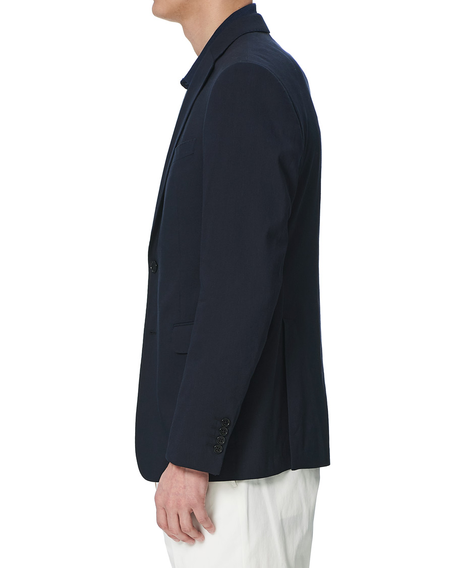 Herre | Dressjakker | Emporio Armani | Slim Fit Techno Linen Stretch Blazer Navy
