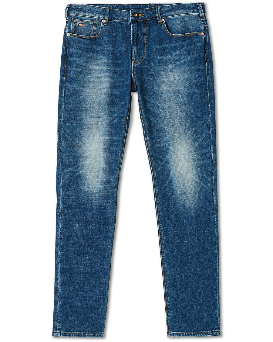 Herre | Jeans | Emporio Armani | J06 Slim Fit Jeans Medium Blue