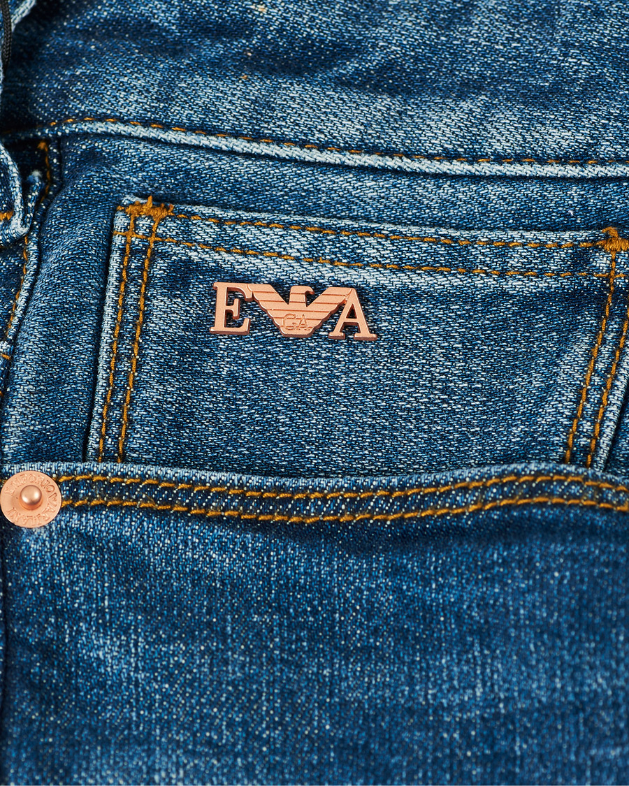 Herre | Jeans | Emporio Armani | J06 Slim Fit Jeans Medium Blue