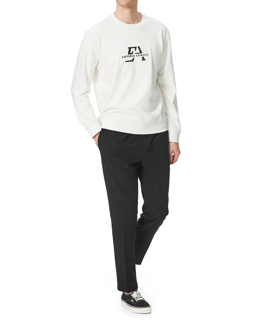 Herre | Gensere | Emporio Armani | Logo Crew Neck Sweatshirt White