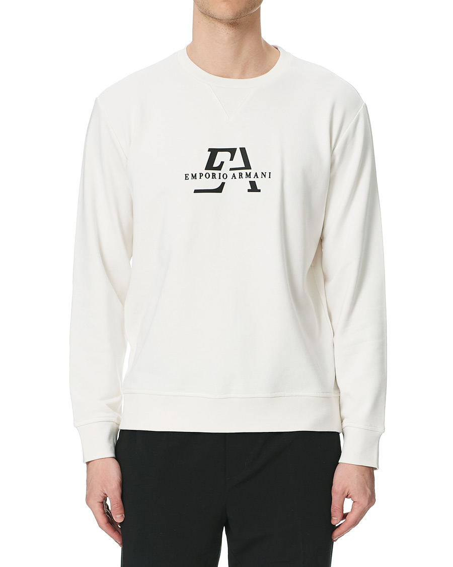 Herre | Gensere | Emporio Armani | Logo Crew Neck Sweatshirt White