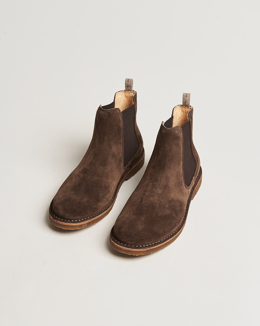 Herre |  | Astorflex | Bitflex Chelsea Boot Dark Brown Suede