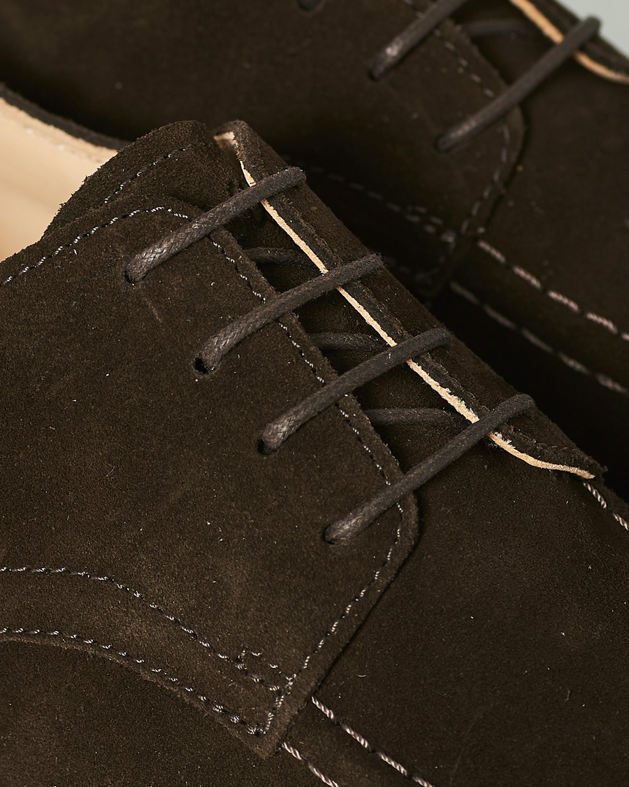 Herre | Astorflex Carlflex Moc Toe Derby Dark Brown Suede | Astorflex | Carlflex Moc Toe Derby Dark Brown Suede